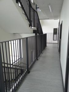 Internal stair balustrades and external galvanised gates and railings
