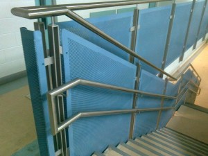 Generic Repeat Design (GRD) primary school with steel feature stairs, balustrades, handrails, gates and railings