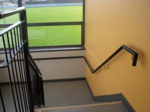 Mild steel stair balustrades and handrails