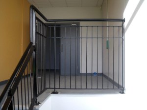 Mild steel stair balustrades and handrails