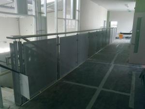 Generic Repeat Design (GRD) primary school with steel feature stairs, balustrades, handrails, gates and railings.