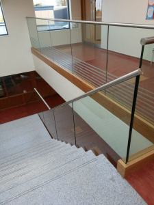 Glass feature stairs, balustrades, handrails, gates and railings.