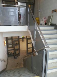 Internal stair and balcony balustrades and external galvanised gates and railings