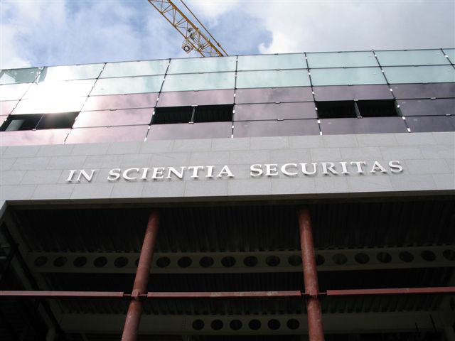 stainless steel sign for the front of the building